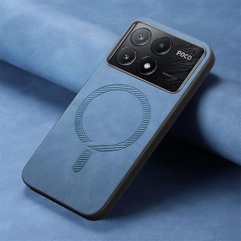 حافظة Ysnzaq مغناطيسية لهاتف Xiaomi Poco X6 Pro 5G، حافظة هاتف جلدية رفيعة للغاية من مادة TPU تدعم الشحن اللاسلكي لهاتف Xiaomi Poco X6 Pro 5G CC أرجواني in Saudi Arabia