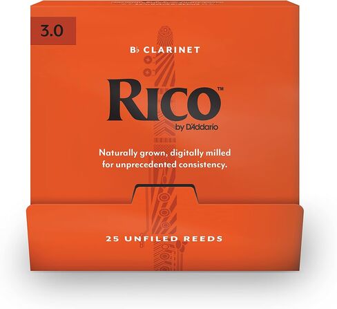 Rico by D'Addario Bb Clarinet Reeds, 2.5, 25Count Single Reeds in Kuwait