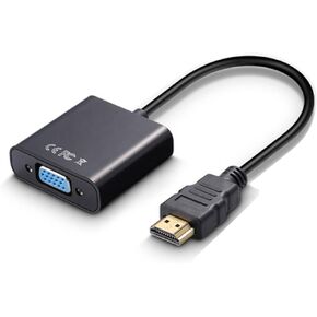 HDMI to VGA, Gold-Plated HDMI to VGA Adapter Male to Female Display Port HDMI to VGA Adapter Converter 1080P with 5.91inch Cable for Computer, Laptop, PC, Monitor, Projector, HDTV