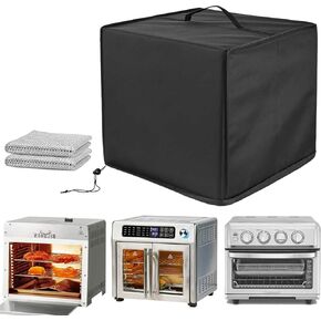 Air Fryer Toaster Smart Oven Dust Cover, 600D Thickened Nylon Material, Compatible For BIG HORN OUTDOORS Propane Gas Gril, For Emeril Lagasse 26 QT, For Cuisinart 8-1 TOA-70, For COSORI 26QT Oven