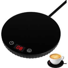 Mug Warmer, STOBAZA Coffee Mug Warmer for Desk, Electric Coffee Cup Warmer Smart Beverage Warmer Auto Shut Off, Coffee Warmer Milk Tea Warmer Plate for Travel Home Office, 3 Temp Settings & 12h Timer