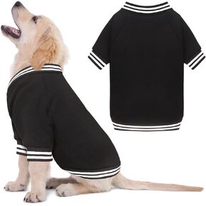 Dog Sweater Brushed Fleece Dog Clothes Baseball Jacket Soft Warm Dog Sweatshirt Dog Sweaters for Small Dogs Dog Sweaters for Medium Dogs Boy Girl Pet(Pink-S/M)