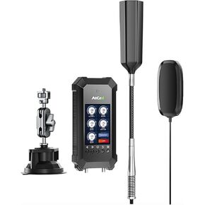 Cell Phone Booster for Truck, Intuitive LCD Monitor, Real Time Signal Strength, Truck Cell Phone Signal Booster Boost 5G 4G LTE Signal for All U.S. Carriers, FCC Approved