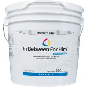 Revival Animal Health Breeder's Edge in Between for Him, Male Multivitamin for Med/Lg Dog- 360 ct