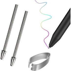 MoKo Pen Tips for Remarkable 2 Tablet Maker Stylus,Titanium Alloy Metal Pen Tips for Remarkable Marker Plus, Precise Control Replacement Tips for Remarkable2 Pen with 4096 Pressure and Tilt, 2 Pack