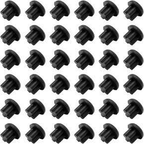30 Pcs 3.5mm Rubber Dust Plug,Anti-Dust Cover Protector Headphone Jack Dust Plug Dust Cap for Mobile Phone Laptop Desktop Computer,Black