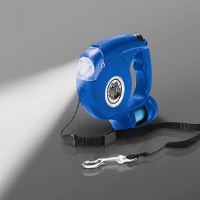 Medium Retractable Leash with Led Light (Blue) (LCK JZ MDRL)