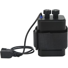 Fireproof Battery Storage Box Fireproof Waterproof Explosionproof Carrying Case Bag Hard Holder ABS Waterproof 12V for 6pcs Lithium Batteries USB DC Two Ports with Cable for