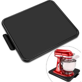 Kitchen Appliance Sliding Tray,Coffee Maker Rolling Tray Sliding Tray for Kitchenaid Mixer Under Cabinet Appliance Organizer Toaster Blender Air Fryer Storage Moving Slider (Steel, 11.7" Wx 13.8"D)