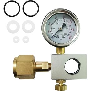 CO2 Refill Fill Station Adaptor With Gauge for DUO Terra Art Pink Cylinder Bottle Soda Water Filling