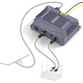 QUIDDITY Starlink V3 Poe Injector, 200W 5 in 1 Gigabit POE Adapter Compatible with StarLink (Gen3) POE DC 9-36V/3A with USB & Type-C Power Output