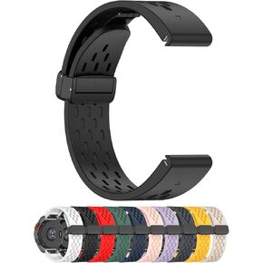 MOTONG لـ Garmin Epix Pro 42 مم حزام بديل مع ملاءمة سريعة - حزام معصم بديل من السيليكون لـ Garmin Epix Pro 42 مم / Fenix ​​7S/ 6S Pro/ 6S / Instinct 2s