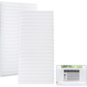 YoleShy Window Air Conditioner Side Panels Foam Insulation Panels for Window Air Conditioner, AC Units Window Insulation Kit 17 X 9 X 1 inch, Pack of 2, Black