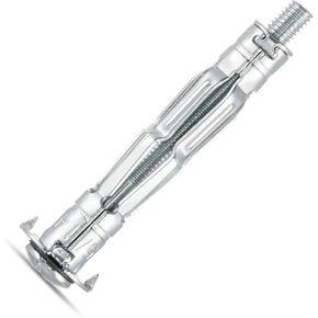 AKKTOL Molly Bolts for Drywall Plaster Walls, Hollow Wall Anchors Heavy Duty with Setting Tool, Metal Wall Anchors and Screws Kit for Drywall Hollow Wall Plaster Walls, 30PCS in 6 Sizes