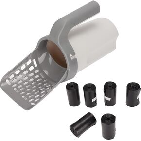 Zerodis Cat Litter Shovel Scoop Set, Detachable Leakproof Shovel Multipurpose Integrated Cat Litter Shovel Firm ABS Cat Litter Shovel Scoop for Cat Sand Toilet Cleaning