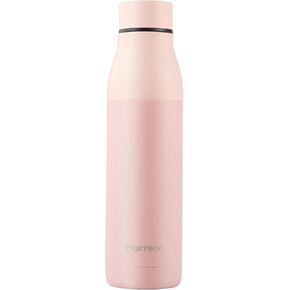 Murmioo sports water bottle, stainless steel vacuum Flask cold for 24 hours, hot for 12 hours, insulated,BPA Free, suitable for cycling, camping, office 22oz/650ml Pink in Saudi Arabia
