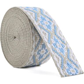 Cotton Webbing 2 inch, 5 Yards Crochet Webbing, Webbing Strap for Bags, Purse Straps, Arts and Crafts