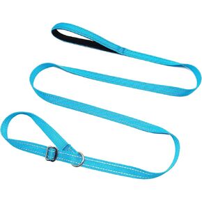 MayPaw Slip Lead Dog Leash, 3/4" Wide Reflective Nylon Training Leash with Padded Handle, 6 FT Flat Pet Leash for Groomers, Shelters, Rescues, Vets or Doggy Daycares