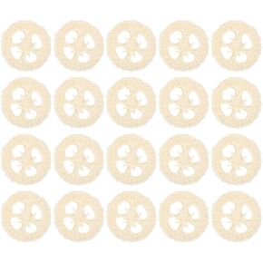 POPETPOP Hamster Chew Toys - 20Pcs Loofah Chewing Toys Bunny Chew Toys for Teeth Guinea Pig Toys Small Animal Chew Toys Loofah Toys for Bunny Chinchilla(Random Color)