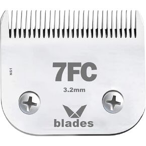 7FC Clipper Blade Dog Grooming Compatible with Andis Clippers Carbon Infused Steel Detachable Ceramic Sharp Edge Also Compatible with Wahl/Oster Dog Clippers