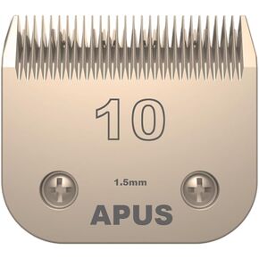 APUS 10# 1.5mm (1/16") Dog Grooming A5 Clipper Blade,Made of High Carbon Steel and Ceramics Compatible with AGC/KM2/Golden A5 Clippers.