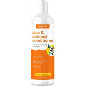Everyday Aloe & Oatmeal Conditioner – 16oz Piña Colada Scent | Nourishing Pet Combo for Dogs and Pets | Rich with Soothing Emollients | Alcohol-Free, Soapless & Tearless