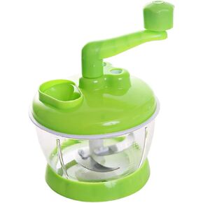 Multi Functional Manual Food Processor , Hand Crank Food Processor , Easy To cleanse rotated Dicer Mincer Mixer Blender for Onion , Garlic , Salad , Salsa , Nuts , Meat , Fruit , Ice , etc