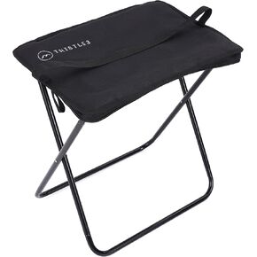 Tall Portable Stool - 15.75" Ultra-Lightweight Folding Stools for Adults & Kids - Black Stool for Camping, Hiking & More - Durable & Collapsible Pop Up Chair - Easy Setup Portable Stools for Adults