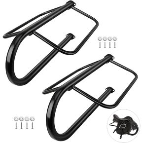 2 Sets Saddle Rack,Wall Mounted Detachable Saddle Rack Stand for English and Western Saddles, 27.3x16.3x12.5 Inches