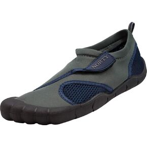 NORTY Mens Aqua Sock Wave Water Shoes - 18 Color Combinations - Waterproof Slip-ONS for Pool, Beach and Sports