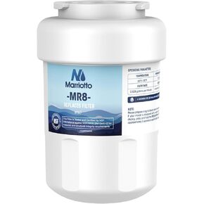 MARRIOTTO Water Filters for GE Refrigerators, Smart Water Filters for Refrigerators NSF 42 Certified Cartridges Compatible with MWF, MWFA, MWFP, GWF, GWFA, 46-9991, HDX FMG-1, WFC1201, 1 Pack