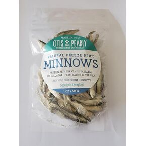 Freeze Dried Minnows Pet Treats for Dogs and Cats Only One Ingredient All Natural Healthy, 1 oz