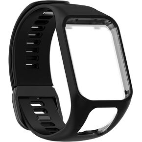 ICRPSTU Compatible with Tomtom Runner 2 3,Spark 3,Golfer 2,Adventurer - Silicone Replacement Strap Bracelet Wristband - GPS Smart Watch Accessories