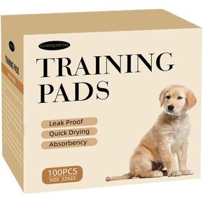 22x22 Dog Pee Pads 40 Count, Charcoal Puppy Pads, Super Absorbent Training Pads, 6-Layer Leak-Proof Puppy Training Pads for Dogs, Fast-Drying, Potty Training and Floor Protection