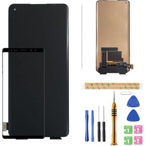 for Oneplus 8 5G UW One Plus 8 1+8 IN2011 IN2010 IN2017 IN2015 IN2013 IN2019 6.8 Inch Replacement LCD Display Screen Touch Digitizer Assembly (Black)