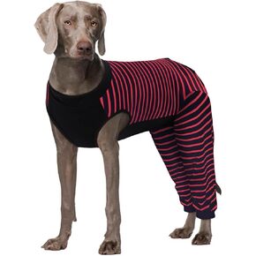Kuoser Dog Recovery Suit, Anti Licking Dog Rear Leg Sleeve, Abdominal Dog Surgical Suit with Pants Cover Protect Wounds, Dog Elbow Protector Soft Dog Surgery Onesie Cone Alternative, Green 2XL