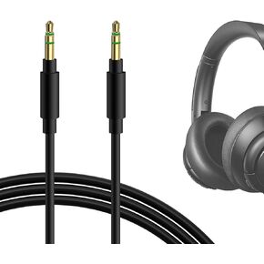 Geekria Audio Cable Compatible with Anker Soundcore H30i, Space One, Life 2 Neo, Q30, Q35, Life 2 Active, Q20i, Q45, Vortex Cable, 3.5mm Aux Replacement Stereo Cord (4 ft / 1.2 m)