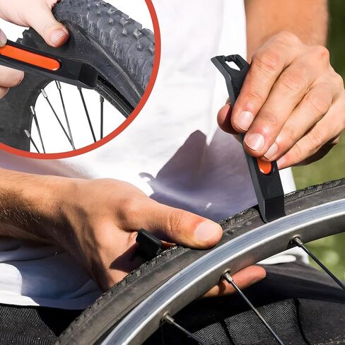 Bicycle Tire Lever, DN DENNOV Premium Carbon Steel Bike Tyre Levers Spoon, Portable Bike Tire Levers to Repair Bike Tube, Best High Strength Bike Tire Repair Tools for tire Emergencies(3-Pack) in Saudi Arabia