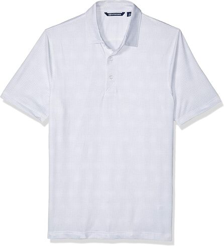 Cutter & Buck Men's Pike Geo Grid Print Polo in Saudi Arabia