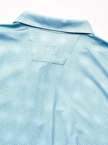 Cutter & Buck Men's Pike Geo Grid Print Polo in Saudi Arabia
