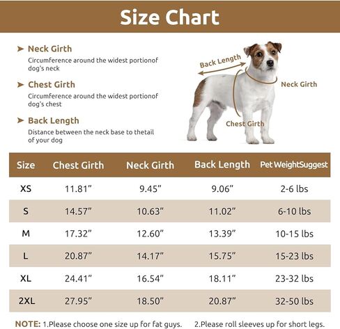 Queenmore Dog Striped Knitted Sweater, Turtleneck Pullover Pet Coat, Dog Winter Clothes with Leash Hole for Small Medium &Large Dogs(Brown,S) in Kuwait