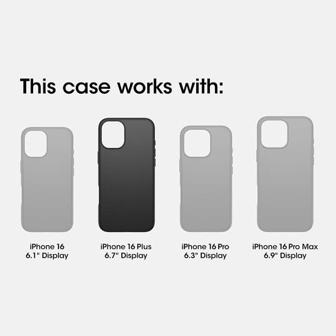 حافظة OtterBox iPhone 16 Plus Commuter Series - أسود in Saudi Arabia