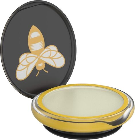 PopSockets Lip Balm Phone Grip with Expanding Kickstand, PopLips, Burt's Bees, PopSockets for Phone - Bee Logo Black in Saudi Arabia