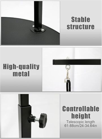 طاولة العناية بالحيوانات الأليفة مقاس 24 بوصة من Kalolary مع حلقة، طاولة دوارة 360 درجة للكلاب، طاولة تزيين بارتفاع قابل للتعديل للكلاب الصغيرة، محطة طاولة سبا منزلية للحيوانات الأليفة in Kuwait