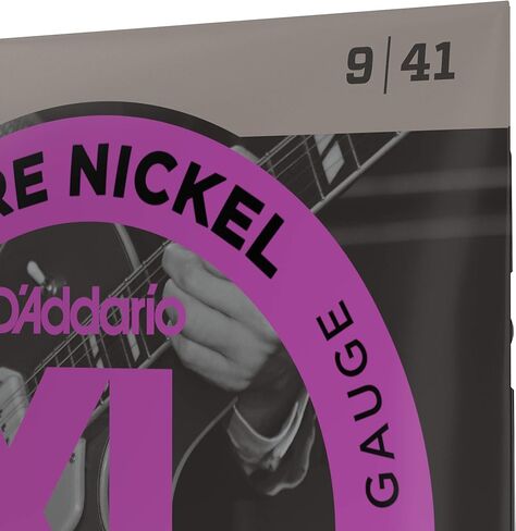 D'Addario Guitar Strings - XL Pure Nickel Electric Guitar Strings - Round Wound - Warm, Bright, Vintage Sound - EPN21 - Jazz Light, 12-51 in Saudi Arabia