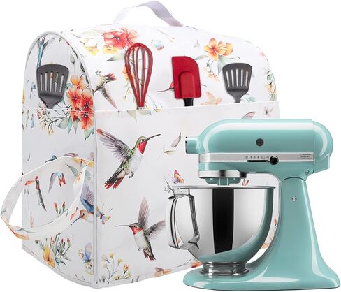 Stand Mixer Dust Cover for Kitchen aid Tilt-Head 4.5-5 Qt Mixers Cover (Only) with Storage Pocket, Compatible with Stand Mixers Accessories and Attachments (Bird, 4.5-5QT) in Saudi Arabia