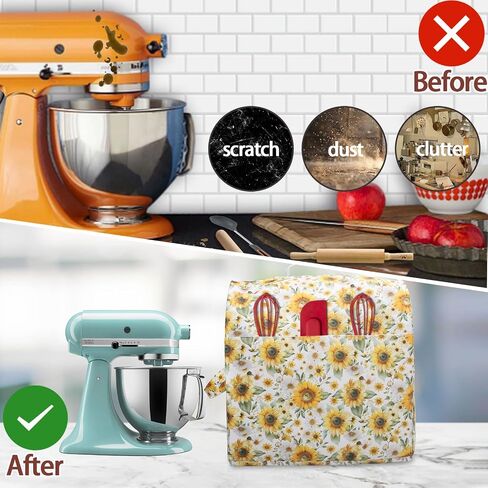 Stand Mixer Dust Cover for Kitchen aid Tilt-Head 4.5-5 Qt Mixers Cover (Only) with Storage Pocket, Compatible with Stand Mixers Accessories and Attachments (Bird, 4.5-5QT) in Saudi Arabia