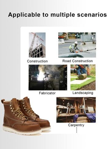 ROCKROOSTER Norwood - Steel Toe Work Boots for Men VAP621 in Saudi Arabia