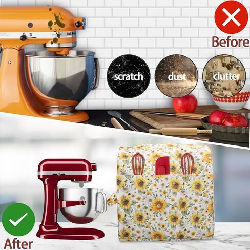 Stand Mixer Dust Cover for Kitchen aid Tilt-Head 4.5-5 Qt Mixers Cover (Only) with Storage Pocket, Compatible with Stand Mixers Accessories and Attachments (Bird, 4.5-5QT) in Kuwait