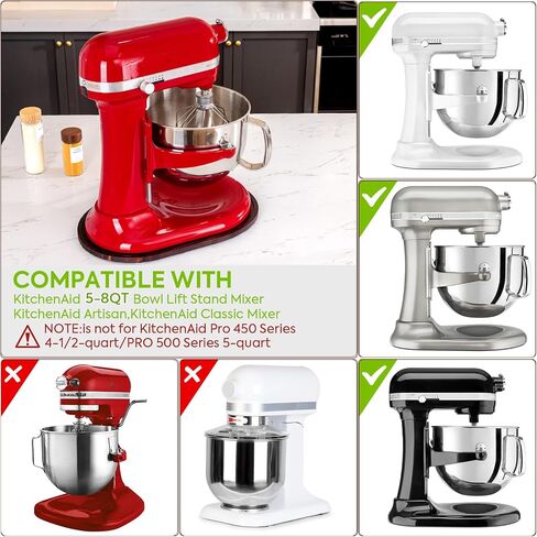 Mixer Slider Mat For Kitchen Aid Bowl Lift 5-8 Qt Stand Mixer Wood Sliding Tray for Stand Mixer, Kitchen Appliance Slider Easy to Move, Kitchenaid Mixer Accessories Kitchen Worktops Protection in Saudi Arabia